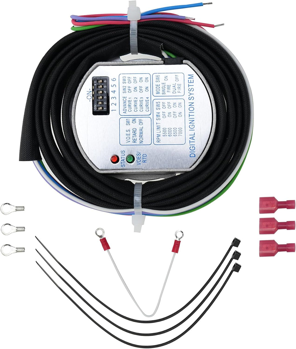 53-644 Programmable Ignition Module Compatible with Harley Big Twin 1970-1999 & Sportster 1971-2003 (Except 1200S), Fits Carb Engines