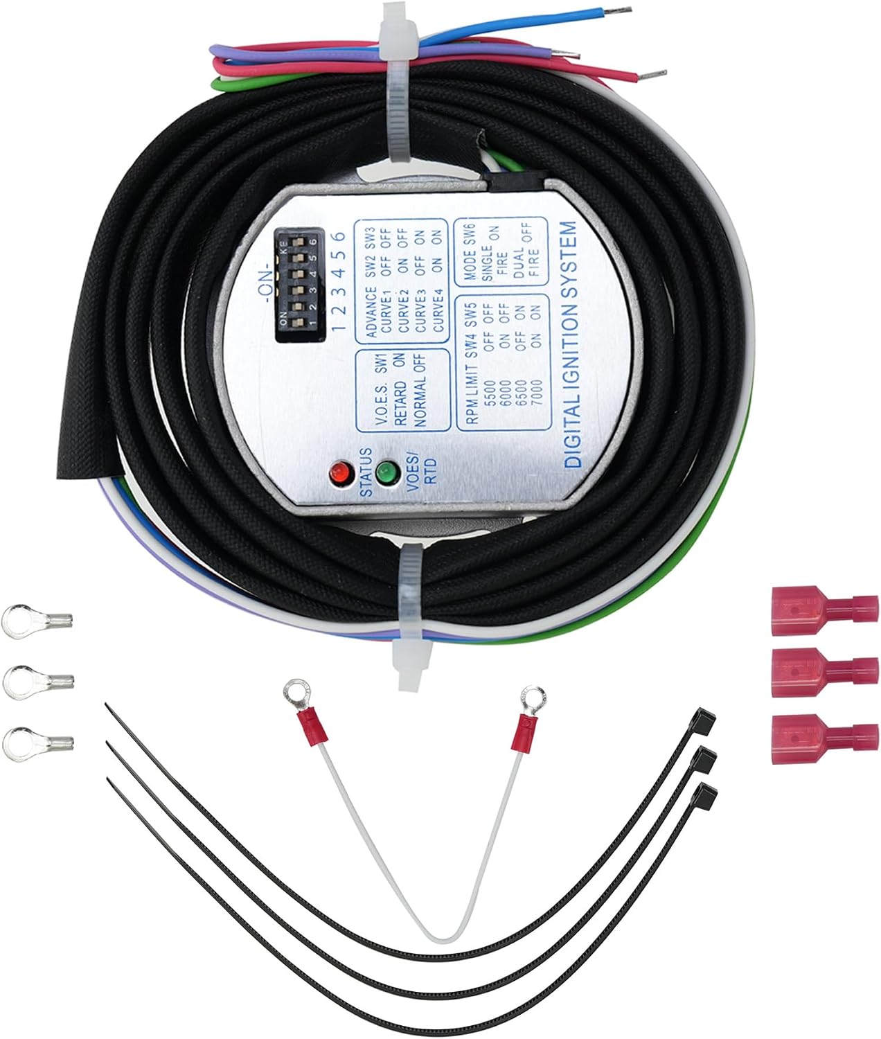 53-644 Programmable Ignition Module Compatible with Harley Big Twin 1970-1999 & Sportster 1971-2003 (Except 1200S), Fits Carb Engines