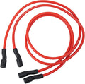 3 Ohm Dual Output Ignition Coil with 7mm Red Wires, Compatible with Harley-Davidson Dyna DC1-1 DW-300, for Motorcycles Point or Electronic Ignition Systems